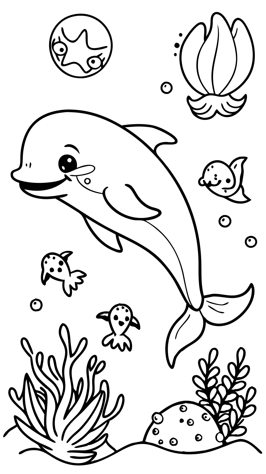 coloriages des créatures marines